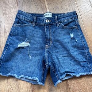 Girls Abercrombie and fitch kids high rise dad shorts 13/14